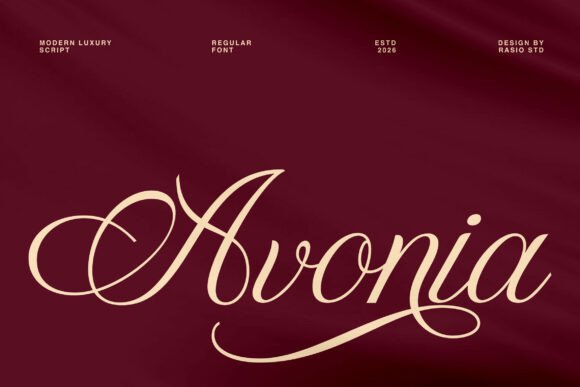 Avonia: The Modern Script Font for Elegant Design