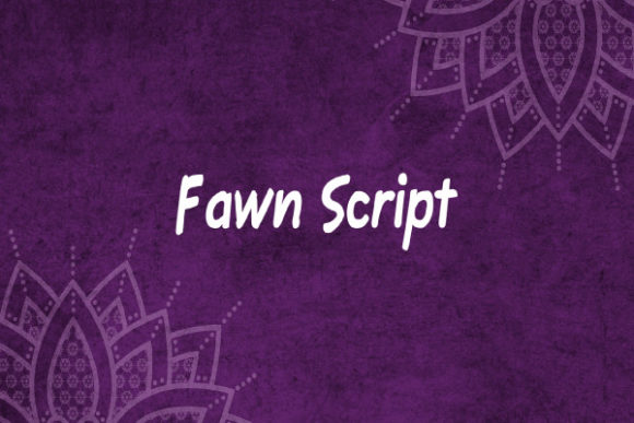 Fawn Script: A Handwritten Font with Modern Appeal