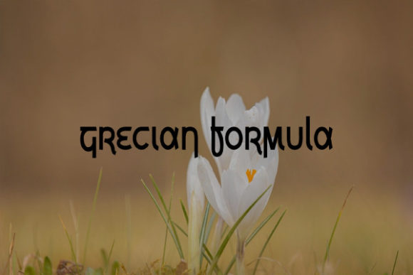 Grecian Formula: A Cool and Trendy Display Font