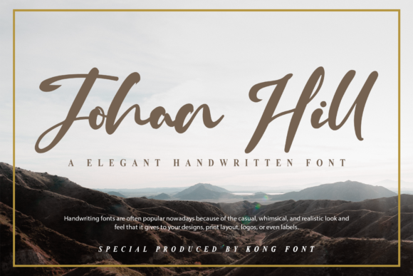 Johan Hill: A Playful Script Font for Authentic Design