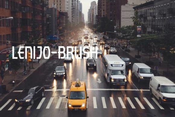Lenjo Brush: A Creative Typeface for Modern Branding