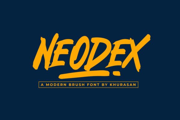 Neodex: The Modern Brush Font That Captures Bold Energy