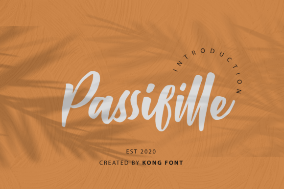 Passifille: A Modern Script Font for Playful Branding