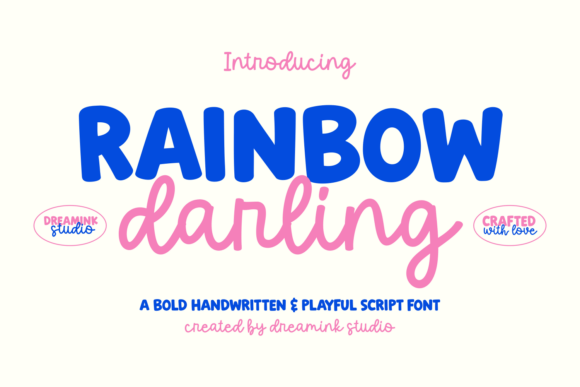 Rainbow Darling Duo: A Font Pairing with Personality