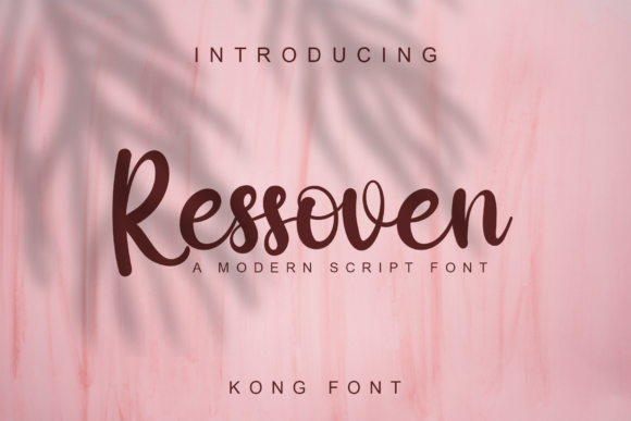 Ressoven: The Modern Script Font for Authentic Designs