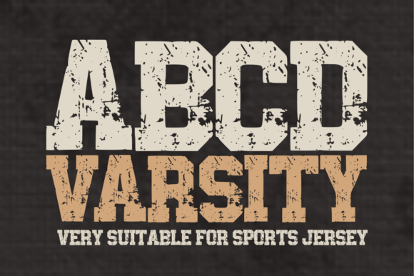 Score Big with ABCD Varsity: The Distressed Sport Font