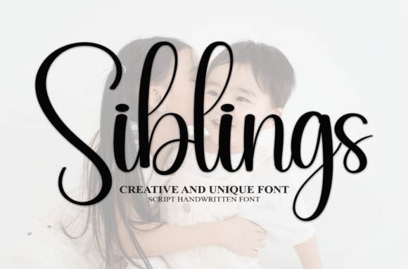 Siblings Font: A Handwritten Typeface for Modern Designers