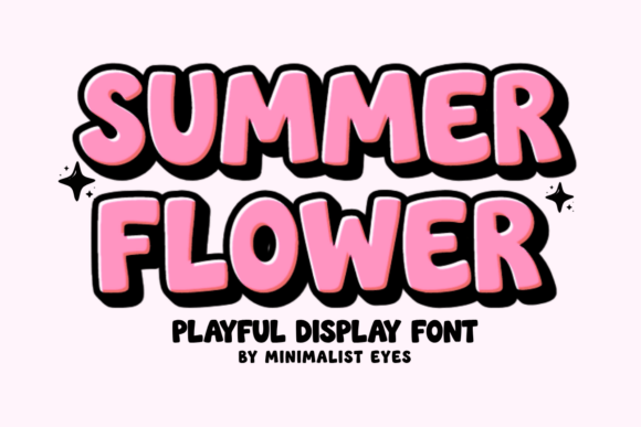 Summer Flower Font: A Bubbly Typeface for Your Creative Projects