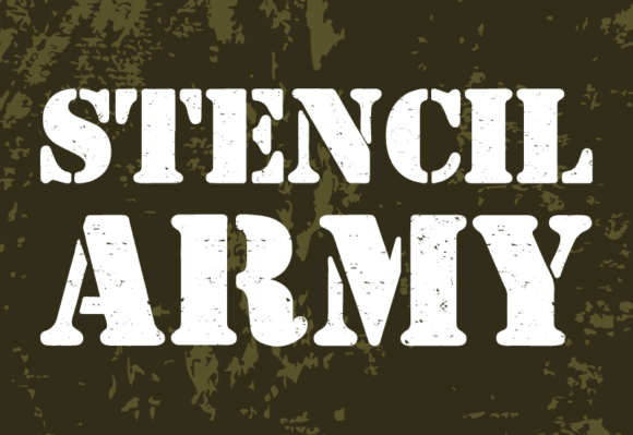 Unleash Your Inner Maverick with the Stencil Army Typeface